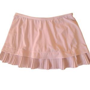 IBKUL Womens White Athletic Tennis Skort Large